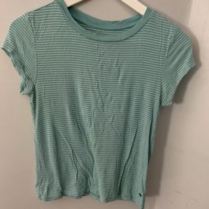 Teal striped soft t-shirt